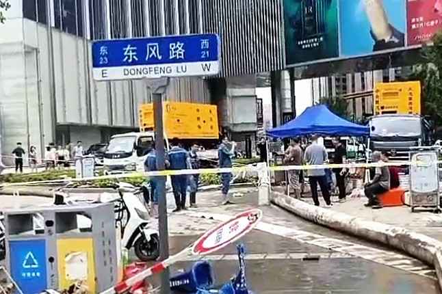 世界杯下单网站-世界杯(中国)排涝突击队在排涝现场